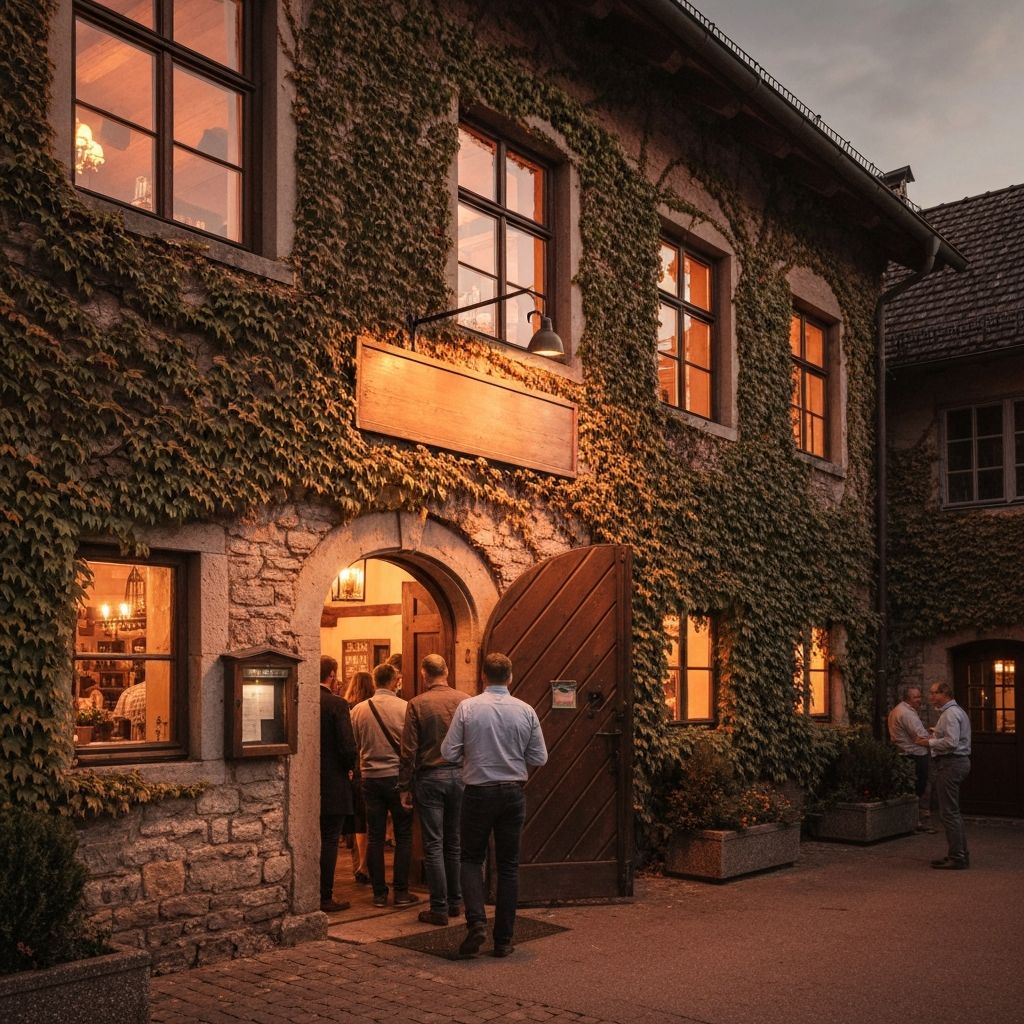 Historische Brauerei in Deutschland mit traditioneller Einrichtung
